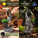 Eletorot Solar Elephant Garden Statues Lights: Garden Decor Elephant Figurines, Yard Decorations for Outdoor, Elephant Gifts for Women Mom Grandma by GreenHaven Gardens