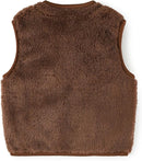 Baby Boys Girls Fleece Vest Zip Up Cute Bear Jackets Fuzzy Fall Winter Warm Clothes Newborn Outwear for Toddler Infant by TinyTreasures Baby Boutique