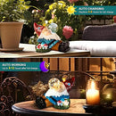 Gnome Solar Garden Statue with LED Light - Waterproof Outdoor Decoration for Terrace, Courtyard & Lawn for Moms & Women by CozyNest Decor