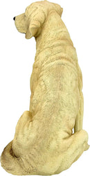 Design Toscano Golden Labrador Retriever Dog Garden Statue, 15 Inch, Full Color by GreenHaven Gardens