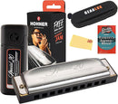 Hohner Special 20 Harmonica - Key of C Bundle with Zip Case, Instructional Manual, and Austin Bazaar Polishing Cloth by TinyTreasures Baby Boutique