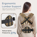 Baby Carrier with Lumbar Support, Cozy Baby Carrier Newborn to Toddler with Adjustable Seat Size, Ergonomic Infant Carrier with 3-Way Carry, Front Facing Toddler Hodler Carrier for Mom & Dad, Leopard by TinyTreasures Baby Boutique