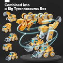 hahaland Toys for 5+ Year Old Boys - Take Apart Dinosaur Kids Toys Construction Vehicles 5 in 1 Transform into Dinosaur Robot STEM Building Toy for 5 6 7 8 Year Old Boys by TinyTreasures Baby Boutique
