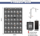 Loghot Classroom Accessories Closet Pocket Chart for Cell Phones Holder Wall Door Hanging Organizer (36 Pockets Gray) by CozyNest Decor