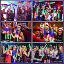 282 PCS Glow in the Dark Party Supplies, 18 Foam Sticks, 18 LED Glasses, 200 Glow Sticks, 30 Finger Lights, 8 Bunny Ear Headband and 8 LED Cat Ear Headband for Wedding,Birthday,Concert,New Year by TinyTreasures Baby Boutique