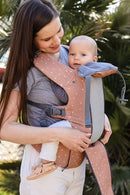 Beco Baby Carrier 8 Hybrid Newborn to Toddler (7-45lbs) - All in 1 Mesh Backpack, Front and Hip Carrier with Adjustable Seat - Cooling Ergonomic Carrier (Rose Love) by TinyTreasures Baby Boutique