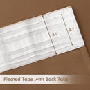 MIULEE Back Tab Blackout Curtains 96 Inch Long 2 Panels Set for Living Room Bedroom, Rod Pocket/Pinch Pleated Long Thermal Insulated Room Darkening Floor to Ceiling Drapes, W52xL96, Cappuccino Brown by TinyTreasures Baby Boutique