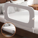 Bed Rail for Toddlers, Baby Bed Rail Guard for Kids, Toddler Bed Rails with Reinforced Anchor Fit, Height Adjustable & Foldable Bed Rail Guard for Twin, Full, Queen & King Beds (Grey, 32IN) by TinyTreasures Baby Boutique