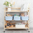 Small Woven Storage Baskets 13“X9”X5“ Decorative Rope Bins for Organizing Shelves, Closets, and Toys, Empty Gift Baskets, Cute Organizer Basket for Home and Office (blue, Large) by CozyNest Decor