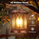 WdtPro Solar Lanterns Outdoor Hanging 2 Pack, Upgraded Bright Solar Lantern Lights Outdoor Waterproof, Solar Powered Lantern Over 12Hrs Hanging Lights for Outside Garden Yard Patio Decor (Copper) by CozyNest Decor