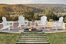 KINGYES HDPE Adirondack Chair Set of 2, Classic All-Weather Outdoor Patio Adirondack Chair, White by GreenHaven Gardens