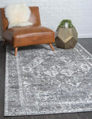 Unique Loom Rosso Collection Vintage, Traditional, Bohemian, Geometric, Distressed, Southwestern Area Rug, 2' 0" x 3' 0", Gray/Ivory by CozyNest Decor