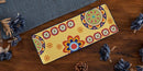 Bico Tunisian Ceramic 14 inch Rectangular Serving Platter, Set of 2, for Serving Salad, Pasta, Cheese, Ham, Appetizer, Microwave & Dishwasher Safe by CozyNest Decor
