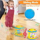 Baby Toys 6 to 12 Months - Musical Rotating Light Up Infant Toys, Early Learning Toys Baby Crawling Drum Toy, Tummy Time Educational Sensory Baby Girl Gifts for Toddlers 1 2 3 Years Old by TinyTreasures Baby Boutique
