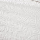 MarCielo 3-Piece 100% Cotton Oversized Bedspread Lightweight Quilt Coverlet Embroidery Farmhouse Bedding Set T0 (Bright White, Oversized Queen (100"x106")) by CozyNest Decor