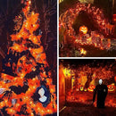 Solar String Lights Outdoor, 2-Pack Total 80FT 200 LED Solar Christmas Twinkle Lights Outside Waterproof Copper Wire 8 Modes Solar Fairy Lights for Garden Tree Party Birthday Christmas Decor(Orange) by GreenHaven Gardens