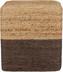REDEARTH · Cube Pouf Foot Stool Ottoman - Jute Braided Pouffe Poof Accent Sitting Footrest for The Living Room, Bedroom, Nursery, Patio, Lounge - Set of 2 (14.5”x14.5”x16”; Natural Acorn) by CozyNest Decor
