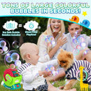 Bubble Machine for Toddlers Kids & Pets, with 8oz Safe Solution, Extra Large & Bubbles in Bubble Maker, Children & Pets Dog Toys Gift, Indoor/Outdoor Birthday Wedding Party Bubble Blower by TinyTreasures Baby Boutique