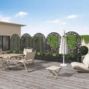 Casaphoria Metal Raised Garden Bed with Trellis and Wheels, 72"x47"x16" Arched Planter Box for Climbing Plants, Vegetables & Vines, Features Drainage Holes and Privacy Screen (Black-Gerald) by GreenHaven Gardens