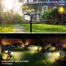 Solar Spot Lights Outdoor Waterproof IP65, 12 Pack Landscape Spotlights with 46 LEDs, 3 Modes Auto On/Off Solar Powered Flood Lights for Outside Pathway, Yard, Garden, Walkway (Warm White) by GreenHaven Gardens