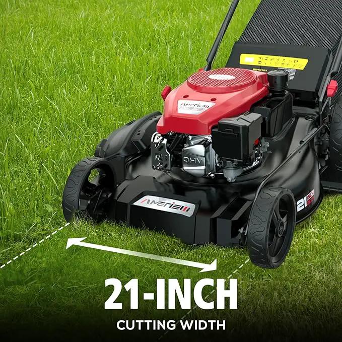 Self Propelled Gas Lawn Mower, 21" with 170cc 4-Cycle OHV Engine 3-in-1 RWD Self-Propelled Lawn Mower (AV8621S1), photo 6 of 9