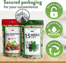 Home Grown 32,000+ Heirloom Seeds for Planting Vegetables and Herbs Bundle: 70 Unique Varieties - 100% Non-GMO Survival Seeds for Planting Indoor or Outdoors by GreenHaven Gardens