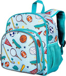 Wildkin 12-inch Kids Backpack – Padded, Adjustable, Ideal for Daycare & Travel - Team Spirit by TinyTreasures Baby Boutique