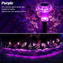 Halloween Solar Lights Outdoor 16 Pack Purple LED Waterproof Mushroom Outside Lights for Yard Garden Patio Pathway Walkway Landscape Halloween Decorations by CozyNest Decor