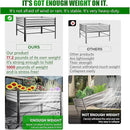 Doniks Raised Garden Bed with Legs, 48×48×32in Large Outdoor Metal Galvanized Garden Planting Box,1000lb Capacity for Vegetables Lawn Green Flowers, Fruits, Terrace by GreenHaven Gardens