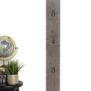 Wooden Growth Chart for Wall - Height Growth Chart for Kids, Kid Height Wall Chart, Height Measurement for Wall, Height Chart for Kids - Love Grows Here, Skinny Grey (63""x5.75"") by TinyTreasures Baby Boutique