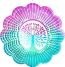 Decoroca Hanging Wind Spinner - Tree of Life 12in Wind Spinner Outdoor, Stainless Steel Wind Spinners Yard Garden Decor Indoor, Kinetic 3D Metal Crafts Ornaments Decoration by GreenHaven Gardens