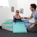 Factory Direct Partners 13383 SoftScape Step Up and Slide Corner Climber, Indoor Active Play Structure for Toddlers and Preschoolers (4-Piece) - Contemporary by TinyTreasures Baby Boutique