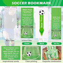 LiYiQ 72 Pcs Soccer Party Favors Soccer Team Gifts Soccer Goodie Bags Stuffers Soccer Ballpoint Pens Bookmark Card and Silicone Bracelet by TinyTreasures Baby Boutique