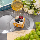 FLOWERCAT 60PCS Clear Plastic Plates - Disposable Clear Plates Heavy Duty for Party/Wedding/New Year - Include 30PCS 10.25inch Dinner Plates and 30PCS 7.5inch Dessert/Salad Plates by CozyNest Decor