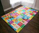 Baby Care Play Mat (Large, Playful - Zoo Town) 82'' x 55'' Original One-Piece Reversible Rollable Waterproof Play Mat for Infants, Babies, Toddler, and Kids by TinyTreasures Baby Boutique