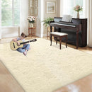 5x7 Area Rug for Living Room: Fluffy Shag Soft Washable Rugs Fuzzy Plush Indoor Carpet for Bedroom Nursery Playroom Dorm Kids Girls Boys Room (Cream White, 5'x7') by TinyTreasures Baby Boutique