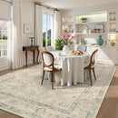 LIVEBOX Washable Area Rug 10x14 Rugs for Living Room Bedroom, Non-Slip Boho Neutral Carpet for Dining Room Office, Low-Pile Farmhouse Soft Carpets for Kids Nursery Room Playroom, Tan by TinyTreasures Baby Boutique