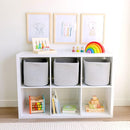 NaturalCozy Storage Cubes 11 Inch Cotton Rope Woven Baskets for Organizing, 3-Pack | Cube Storage Bin | Square Storage Baskets for Shelves Organizer, Classroom, Kids Toy Bins, Closet, Baby Nursery by TinyTreasures Baby Boutique