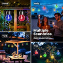 Hanging Solar Lights Outdoor, 4 Pack Moving Led Beads, Solar Powered Waterproof, Multiple Colors by GreenHaven Gardens
