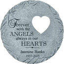 Let's Make Memories Personalized Always in Our Hearts Memorial Garden Stone - Sympathy Marker by CozyNest Decor