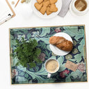 Spsyrine Serving Tray with Handles, Plastic Decorative Tray for Coffee Table, Living Room, Home Decor, Leicester by CozyNest Decor