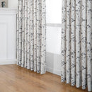 Pinch Pleated Floral Linen Curtains 2 Panels Elegant Light Filtering Privacy Drape,60 Inch Wide by 84 Inch Long Curtains Suitable for Living Rooms and Bedrooms by CozyNest Decor