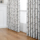 Pinch Pleated Floral Linen Curtains 2 Panels Elegant Light Filtering Privacy Drape,52 Inch Wide by 106 Inch Long Curtains Suitable for Living Rooms and Bedrooms by CozyNest Decor