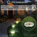 ZGWJ Solar Ground Lights, 4-Pack Waterproof Upgraded Landscape Lights for Outdoor Use, Warm White by GreenHaven Gardens