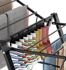 APEXCHASER Foldable Clothes Drying Rack, Metal Laundry Drying Rack Collapsible, Ultra Thin Clothes Rack for Sweater Bra Towel for Indoor & Outdoor Use, Height Adjustable Gullwing Clothes Airer, Black by TinyTreasures Baby Boutique