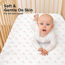 KeaBabies 2-Pack Organic Crib Sheets for Boys, Girls - 52x28 Fitted Crib Mattress Sheet Neutral, Breathable Jersey Cotton Cover for Baby Bed, Toddler Mattress, Soft & Cute Prints (Dreamland) by TinyTreasures Baby Boutique