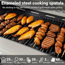 Endark 4-burner propane gas grill | Stainless steel construction | Dual side racks and wheels | Designed for patio, garden, and backyard cooking by GreenHaven Gardens