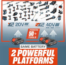 SENIX X2 20 Volt Max* 2-Piece Cordless Power Tool Combo Kit with Battery Powered 10-Inch String Trimmer and Variable Speed Leaf Blower, Includes 4.0 Ah Battery & Charger (S2K2B1-03) by GreenHaven Gardens