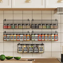 X-cosrack Spice Rack Organizer, 5-Tier Wall Spice Rack, Stackable Hanging Spice Jars Storage Racks, Great for Kitchen and Pantry, Up to Storage 48 Jars(Patent No.:D909138S) by CozyNest Decor