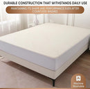 Luxury Waterproof Organic Mattress Protector Twin - Organic Cotton Breathable Mattress Pad Cover - New 380 GSM Comfort - Deep Pocket - Jersey Cotton Skirt - Fitted Comfort by TinyTreasures Baby Boutique